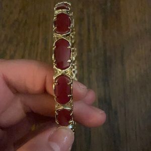 Kendra Scott Maroon and gold bracelet